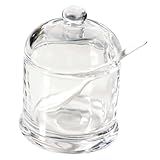 DECORNIJIA 家用キッチン調味料保存瓶 ガラス製 容量適量 蓋付き 保存効果 スプーン付 多用途ペッパージャー 調味料整理容器 調理便利 家料理向