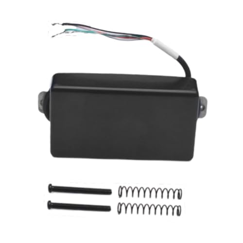 HuadaXtai エレキギターピックアップ 小型ピックアップ交換用 実用的 密閉型 取り付け簡単 エレキギター ハムバッカー アクセサリー, ブラックネック