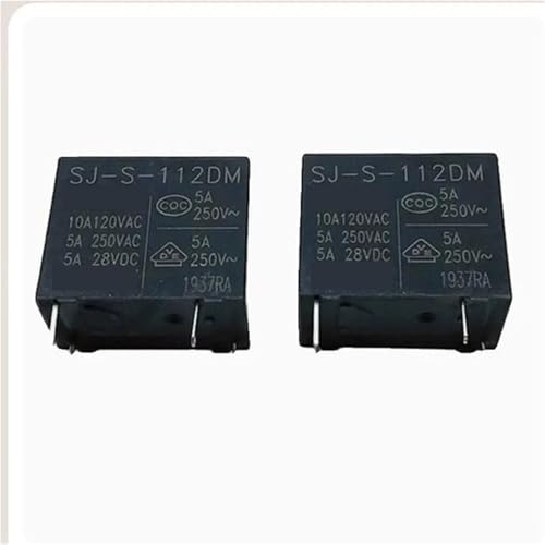 Relais SJ-S-112DM 12V avec commutation stable 5A pour automatisme 10pcs