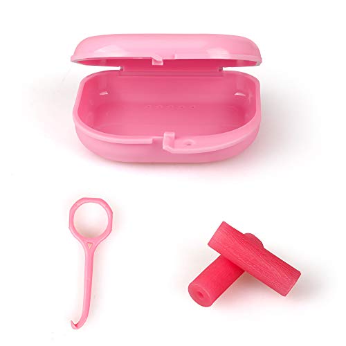 Aligner Remover tool [Invisible Removable Braces]+Retainer Case With Vent Holes [Retainer Cleaner Case] + Chewies Aligner Tray Seaters [Strawberry flavor],Accessories For Disassembly Of Oral Care