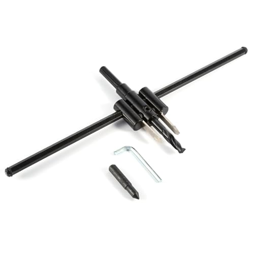 ANKROYU Fresa per legno professionale regolabile per design di aeroplano, foro circolare, strumento per la lavorazione del legno, per progetti fai da te di carpenteria, diametro di