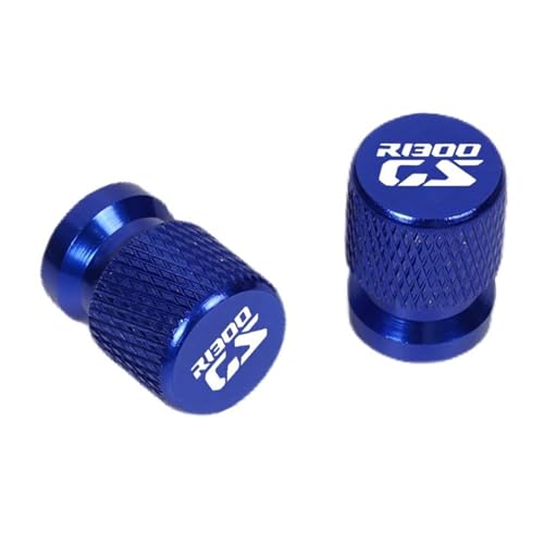 Tapa de válvula de motocicleta CNC en aluminio azul para BMW R1300 GS 1