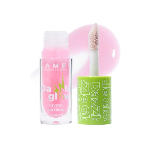 Image of LAMEL Lip Gloss - Glossy Hydrating Lip Gloss with High Shine Finish, Non-Sticky, Lightweight & Long-Lasting Formula (Cotton Candy, 5ml)
