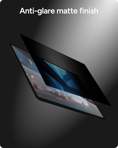 ZAGG 13.3-Inch Universal Laptop Privacy Filter (16:9) – Removable Magnetic 4-Way Screen Filter, Anti-Glare Matte Finish, Fingerprint Resistant, Reusable Design & Protective Sleeve — view 5