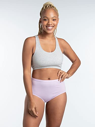 Fruit Of The Loom Womens Breathable Underwear (Regular & Plus Size) Briefs, Brief - Cotton Mesh 6 Pack Assorted Colors, 9 Us #TOP1