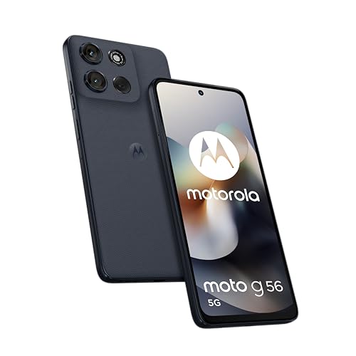 Motorola g 56 8, 256 GB, Smartphone Desbloqueado, Pantalla 6.72', Cámara 50MP, Batería 5200mAh, Black Oyster (Negro), Carcasa protectora y cable USB C incluido