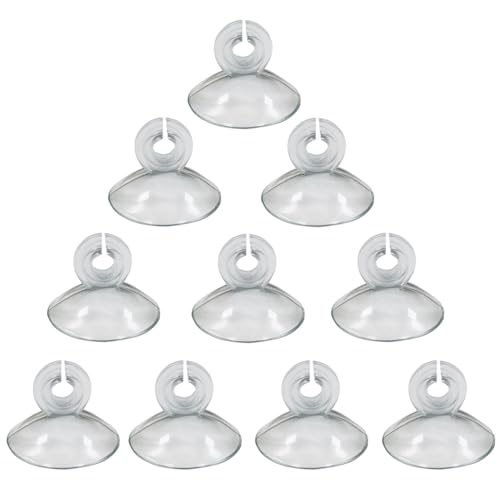 10個セット キスゴム 水槽 吸盤クリップ 水槽吸盤 エアーチューブホルダー 水族館 アクアリウム エアチューブ用 固定具 強力 透明 水槽用品 (直径4〜6mmチューブに適用)