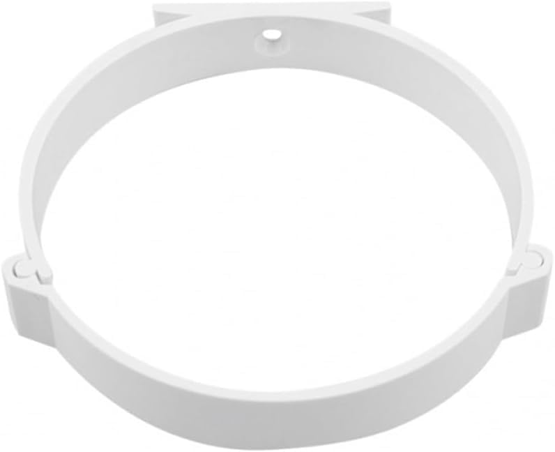 Pipe Clamp Pipe Holder 2 Pieces Diameter 100 mm Attachment for Ventilation Pipe Round Pipe Round Duct PVC Pipe for Ventilation System e.g. in Kitchen