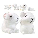 Conception miniature : ces décorations de cochon d'inde en micro-paysage permettent d'ajouter une touche de fantaisie aux petits espaces comme les bureaux et les tables de chevet, les figurines d'animaux miniatures, les figurines de cochon d'inde