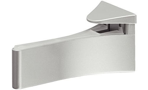 Preisvergleich Produktbild Design Glasbodenträger Regalbodenträger Regalträger Tablarträger Glasbodenhalter aluminiumfarben