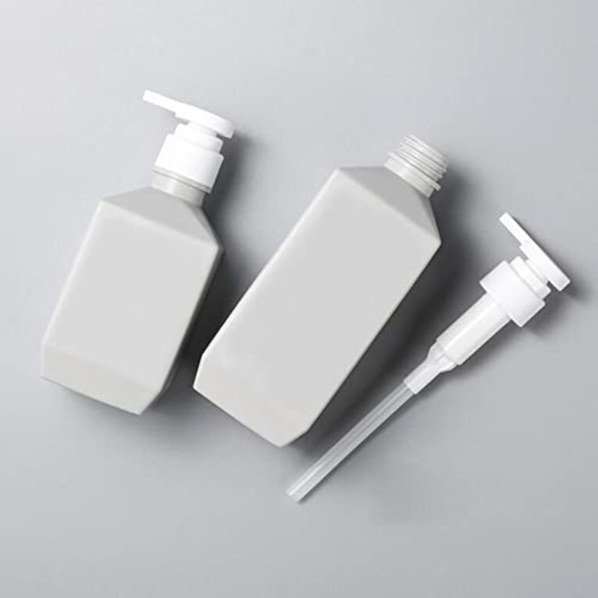 Empty Dispenser Bottle Push Type for Shampoo, 600ml