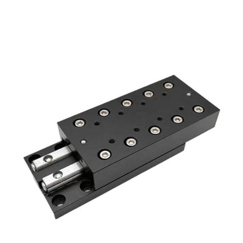 MBPAIHOP VRU3 Linear X-Achsen-Schlitten Schieber Kreuzrollenführung Einachsiger Verschiebungstisch Arbeitstisch(VRU3-130)