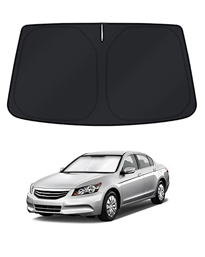 Image of KUST Windshield Sun Shade for Accord 2008-2010 2011 2012 Accessories Sunshade Sun Visor Protector Foldable Block UV Rays