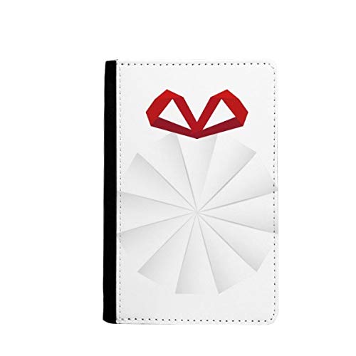 Porte-passeport motif abstrait de Noël blanc pour protéger votre document
