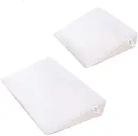 Kit Travesseiro Antirrefluxo para Berço e Carrinho, Inclinação 15°, 100% Algodão, 2 Unidades