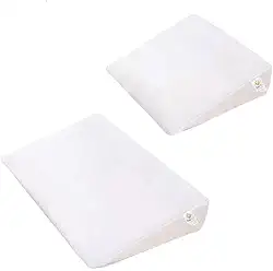 Kit Travesseiro Antirrefluxo para Berço e Carrinho, Inclinação 15°, 100% Algodão, 2 Unidades