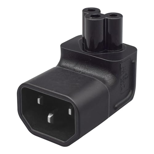 Adaptateur IEC320 C14 mâle vers C5 femelle pour branchement secteur