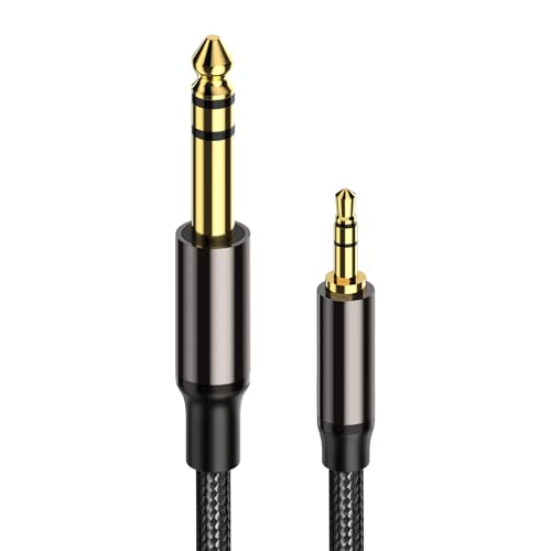 Cable mini jack 3,5 mm a jack 6,35 mm VIOY largo de 5M para altavoces y PC