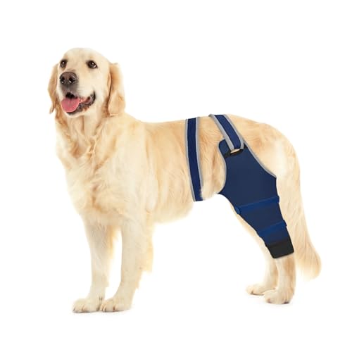 Image of Dog Sleeve for Rear Legs to Stop Licking, Upgraded Surgical Recovery Sleeve for Hind Back Leg Wound,TPLO, ACL Surgery, Light Comfortable Cone Alternative(S,Right)