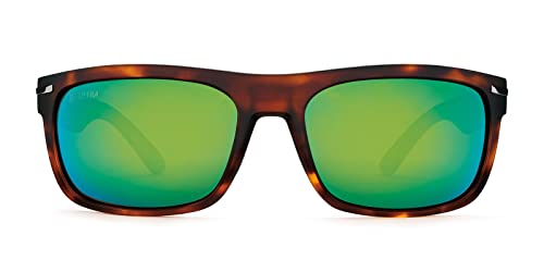 Kaenon Unisex Burnet Sunglasses - Matte Tortoise Gun | Ultra Coastal Green
