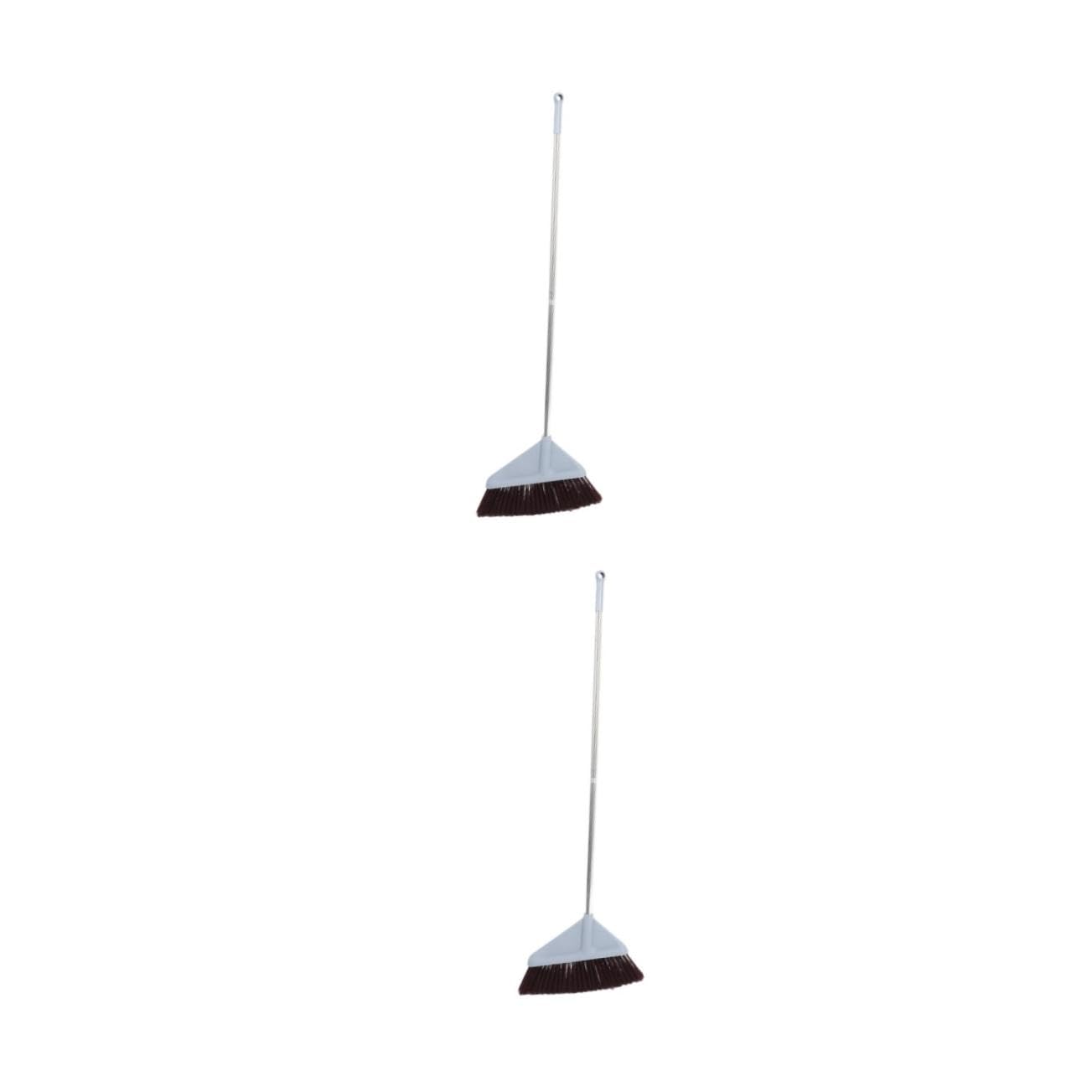 2 Piezas Escoba para con Ángulo Mango Ergonómico sin Doblar Cerdas Suaves para Patios y Hogar Resistente y Práctica para Limpieza Diaria Garaje Cocina y Oficina