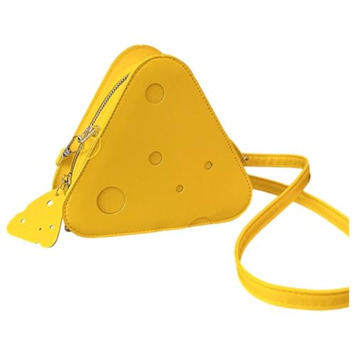 Sac bandoulière fromage en cuir PU compact et résistant - 2
