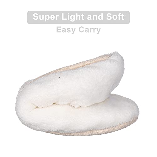 ZYZX Womens Wedding Slipper Socks/Fuzzy White Sequin Bling Metallic Shine Sofe Sole House Slippers/Non Slip Bride Gifts Socks with Grippers4