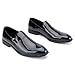 JITAI Men's Blue Slip-On Loafers | Light-Reflecting Casual Driving Shoes for Business, Dress & Fashion，Blue/26 12 US