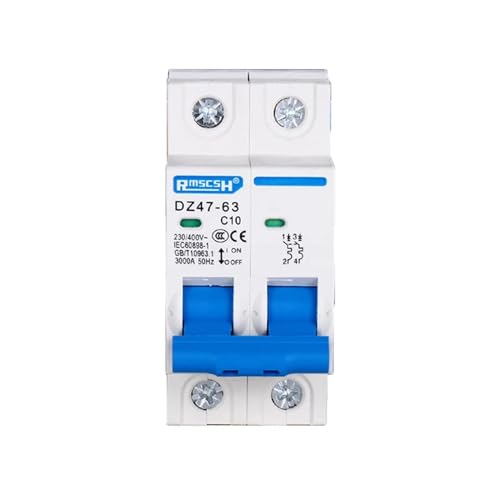 Mini disjoncteur MCB type C triphas&eacute; mono 400V rail DIN lot de 10