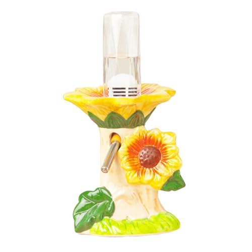 Generic Hamster Water Bottle with Stand Holder Easy to Clean Sunflower Shape Cage Accessories for Hamsters Ferret Mice
