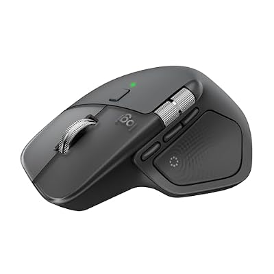 Logitech MX Master 4 Ergonomic Wireless Mouse with Haptics - Graphite