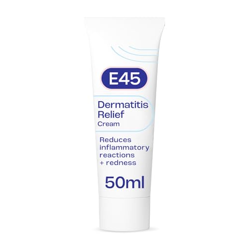 E45 Dermatitis Cream 50 ml to Treat Symptoms of Dermatitis or Eczema Relieve Itching and Reduce Inflammation and Redness - Anti-Inflammatory Eczema & Dermatitis Cream - Steroid Free