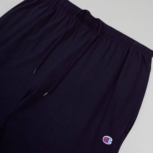Image of Champion Mens Big and Tall Open Bottom Lounge Pants, Lightweight Jersey Sweatpants