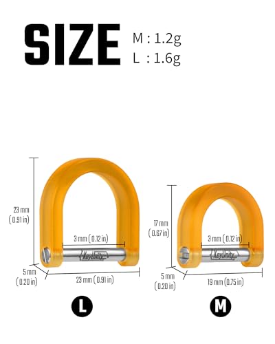 Image of KeyUnity KA17 Titanium D Ring Key Shackle, U Shape Key Ring Horseshoe Clasp for Car Fob, DIY Leather Key Organizer Keychain