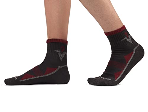 Image of MJE Premium Cotton Ankle Socks for Men and Women - Free Size, Solid Unisex Ankle Length Socks, Pack of 5 (Multicoloured)