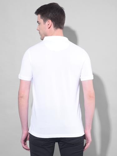 Image of Dollar Men's Pack of 1 Solid Cotton Blend Polo Neck T-Shirt