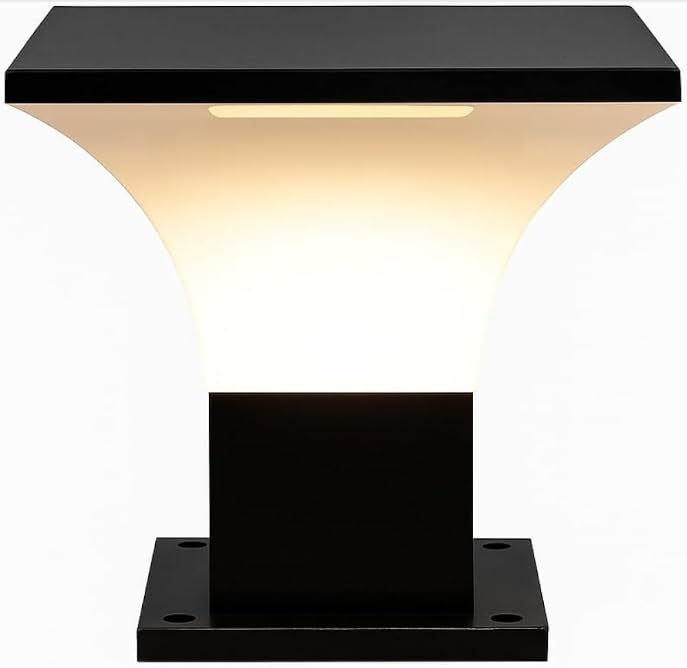 Dilwale Black Gate Pillar Light | Waterproof Outdoor Pole Lamp for Garden Stair Boundary & Home Entrance Decor-image-46
