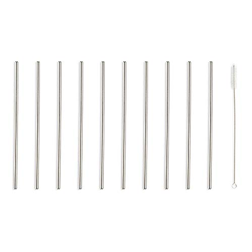 Set de 10 pitillos de acero inoxidable Kikkerland miniatura 1