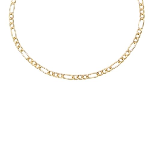Collier/Chaîne Maille Figaro Alternée 1+3 Or Jaune - Homme - 55cm Cover