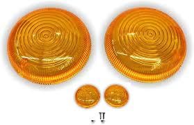 NS Halogen Indicator Glass for Classic Reborn, Hunter & Meteor 350cc Indicator Lens for Bullet., Orange (2 Pc)-image-30