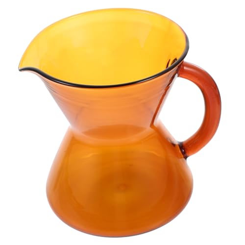 POPETPOP Cafetera De Vertido Manual De Cafetera De Vidrio Para Desayunos Casa Jarra De Leche De Vidrio Dispensador De Tazas De Leche Artículos Para Té
