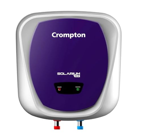 Image of Crompton Solarium CLX 25-LTR 5 Star Rated Storage Water Heater (Geyser) with Free Installation and Connection Pipes ASWH-4925(Blue and White)