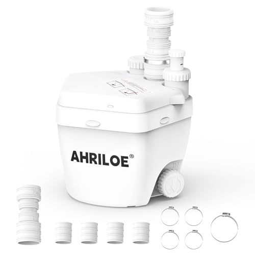 Image of 1-1 /3 HP Utility Sink Pump with 3 Inlets /1 Outlets(Not for Toilet) | 1-1 /3 HP Utility Sink Pump, 1000W Macerator Pump with 3 Inlets /1 Outlets, 2250 GPH Sewage Pump(Not for Toilet)