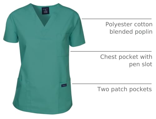 Image of Dagacci Scrubs Medical Uniform Women and Men Scrubs Shirts and Tops