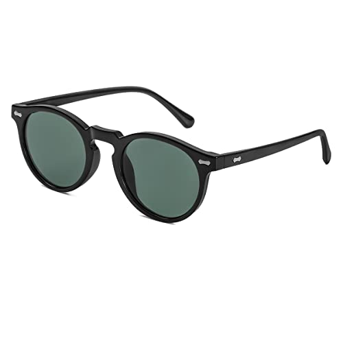 Image of Vintage Polarized Sunglasses for Men Women Round Retro Classic Fashion Eyewear UV400 Protection Sun Glasses