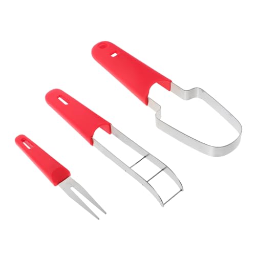 STOBAZA 1 Set Stainless Steel Watermelon Cutter Slicer Tool Creative Multi Purpose Fruit Divider for Effortless Slicing of Watermelon Cantaloupe and More for Summer Parties