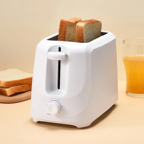 2-Slice Toaster Arctic White, 6 Shade Settings, Removable Crumb Tray, Compact Kitchen Essential