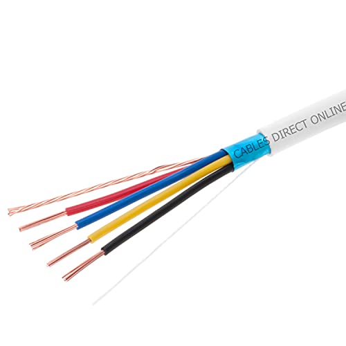 Cables Direct Online, Bulk 18/4 Shielded Stranded Conductor Alarm Control Cable 500ft Fire/Security Burglar Station Wire Security (Shielded (FTP), 18/4, Stranded, 500ft) Cables Direct Online, Bulk 18/4 Shielded Stranded Conductor Alarm Control Cable 500ft Fire/Security Burglar Station Wire Security (Shielded (FTP), 18/4, Stranded, 500ft)