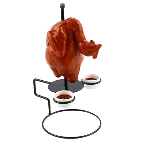 Parrilla de pollo genérica para ahumador, parrilla de pollo para horno | Asador entero – Rejilla de acero inoxidable, soporte para fumador, parrilla de asado, asado