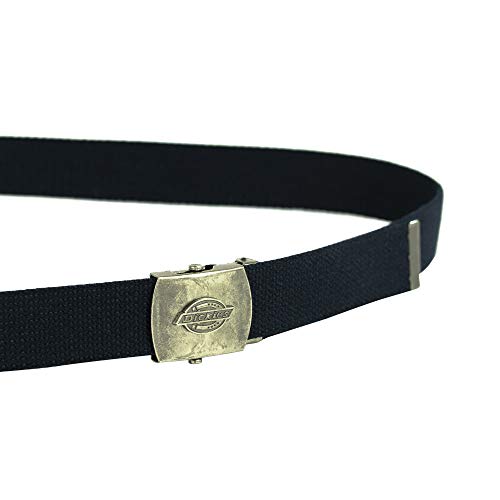 Dickies Men's Cotton Web Belt with Military Logo Buckle3